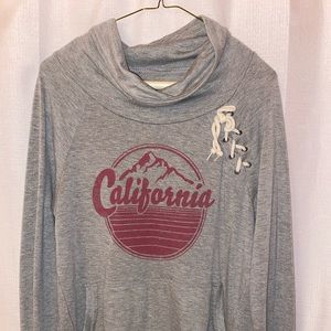 California Cowl Neck Sweatshirt